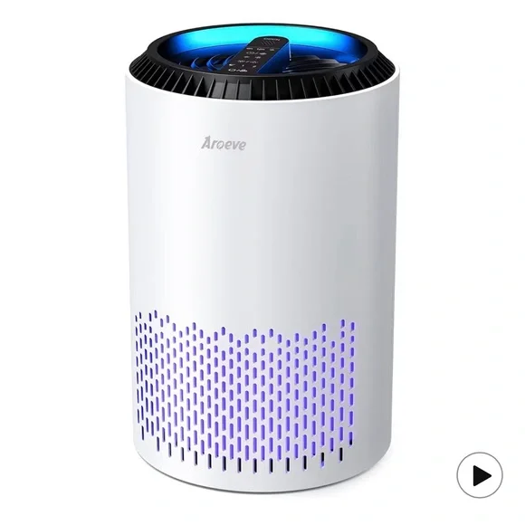 Aroeve White Air Purifier with Blue Light - Picture 1 of 5